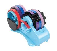 POFET Dispensador de Cinta térmica Dispensador de Cinta térmica con Corte de Rollo múltiple, Longitud Fija Divisible, dispensador de Cinta semiautomático de 35/46 mm con Ranuras para Compartimentos