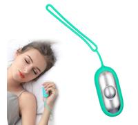 POFET Dispositivo de ayuda para dormir, instrumento de sueño de pulso electrónico de microcorriente de carga USB para mejorar el alivio del estrés del sueño, sueño rápido y profundo (verde)