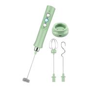 POFET Espumador de Leche Batidor de Mano silencioso, 3 batidores de Acero Inoxidable, Recargable por USB, 3 velocidades para Capuchino, café con Leche, Mezcla de Huevos, Matcha, Chocolate Caliente