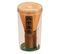 POFET Herramienta de batidor de polvo Matcha de bambú Chasen, accesorio de ceremonia de té japonés, 70-75 puntas, batidor de té de bambú natural, juego de té Matcha, herramienta de cepillo para