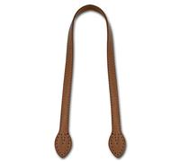 POFET - Juego de 2 Asas de cinturón de Cuero sintético sólido para la fabricación de Bolsas, Bolsos de Coser - 60 cm - Camel