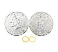 POFET Moneda en Botella Moneda Plegable Magia de Cerca Moneda mágica Accesorios para espectáculos de Magia de Cerca, Truco de Magia con Monedas Plegables