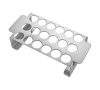 POFET Parrilla para Chile con 18 Orificios, Antiadherente, Liviana, portátil, de Acero Inoxidable, para Pimientos, Parrilla con Mango para Chile, Patas de Pollo, Parrilla para Ahumar o Horno