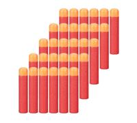 POFET Recambio de 30 Dardos de Espuma roja de 9,5 cm/3,74" para lanzadores Nerf N-Strike Elite Mega Series