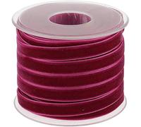 POFET Rollo de cinta de terciopelo de 10 mm de ancho y 18 metros para decoración de manualidades - Púrpura