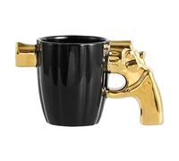 POFET Taza Divertida con Mango de Pistola, Tazas de café de cerámica novedosas, Taza de café de Pistola Personalizada, Regalo de mordaza novedoso