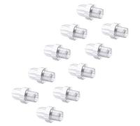 POFET - Tornillos de ajuste para manillar de freno de bicicleta, 10 unidades, aluminio, color plateado