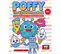 POFFY - The Big Adventure Book: 5 Adventures in 1 • Coloring & Activity for kids 4-6