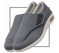 POFH Zapatos Mujer Ancho Especial Verano Adelgazar Zapatos Jogging Zapatillas De Running Zapatos Mujer Comodos Zapatos Casuales De Punto Correr Platform Sneaker(Gray,37.5 EU)