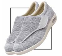 POFH Zapatos Mujer Ancho Especial Verano Adelgazar Zapatos Jogging Zapatillas De Running Zapatos Mujer Comodos Zapatos Casuales De Punto Correr Platform Sneaker(Lightgrey,37 EU)