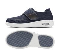 POFH Zapatos Ortopedia para Juanetes para Pies Delicados Mocasines sin Cordones para Hombre Zapatillas Casual para Sin Calzado de Walking Deportivo Bajas Ligerasy Transpirables(Blue,46 EU)