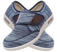 POFH Zapatos para Pies Planos Hombre Zapato Deportivo Rest Walking Muy comodas y Anchas Zapatos Especiales para Juanetes Hechas EN ESPAÑA (Color : Light Blue, Size : 42 EU)