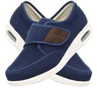 POFH Zapatos para Pies Planos Hombre Zapato Deportivo Rest Walking Muy comodas y Anchas Zapatos Especiales para Juanetes Hechas EN ESPAÑA (Color : Blue, Size : 38 EU)