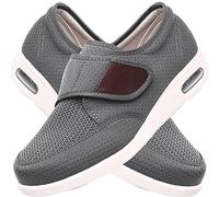 POFH Zapatos para Pies Planos Hombre Zapato Deportivo Rest Walking Muy comodas y Anchas Zapatos Especiales para Juanetes Hechas EN ESPAÑA (Color : Gray, Size : 43 EU)