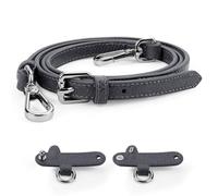 POFIBO Bandolera para bolso Longchamp - Correas para bolsos con ganchos con 2 adaptadores para hombro, correa ajustable para bolsos, correa para bolso de hombro, amplia correa (gris grafito)