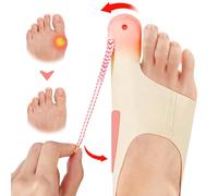 POFIBO Corrector de Juanetes - 1 par Corrector Juanetes, Calcetines para Hallux Valgus, Corrección de Juanetes, Talonera Antideslizante, Vendaje para Hallux Valgus para Hombres y Mujeres Talla M
