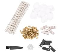 POFIBO Juego de Accesorios para Encendedor de Gasolina, Paquete de Piezas de Repuesto para Encendedor, Incluye pedernal, algodón, Mecha, Junta, Fieltro, Cepillo y Destornillador