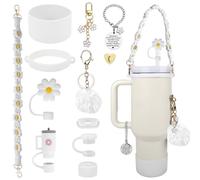 POFIBO Stanley Cup Accesorios Set - Botella de Agua Grip Tape, Siliocne Boot Cup, Charms para Stanley Cup 40oz Tumbler