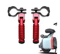 Poggiapiedi per moto - pedane per bici | Coppia di poggiapiedi posteriori per moto | Pedane pieghevoli per telaio di moto per passeggero, biciclette, scooter, motociclette