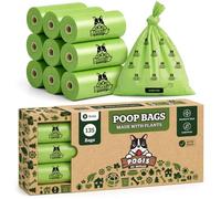 Pogi's Poop Bags - Bolsas Compostables para excremento de Perro - 9 Rollos (135 Bolsas) - Impermeable, Vegetal, Bolsas Compostables para Residuos de Perros con Certificación ASTM D6400, EN 13432