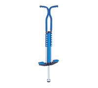 Relaxdays Pogo Saltarín Niños hasta 60 kg, Acolchado, Palo Saltador Infantil, Antideslizante, Acero Inoxidable, Azul, 103 x 29 x 6 cm Aprox