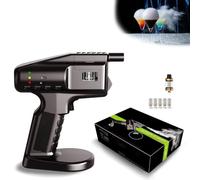 POGOAO Pistola de Burbujas ahumada de Mano, Kit de ahumador de cócteles portátil, Pistola de Humo de Burbujas de cóctel Recargable por USB, sin Llama Abierta, generador de Humo frío eléctrico