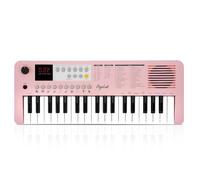 POGOLAB MK1 - Piano de teclado para niños de 37 teclas, mini piano multifunción portátil con excelente calidad de sonido, altavoz integrado y pantalla LED, pequeño teclado de música eléctrico, regalo