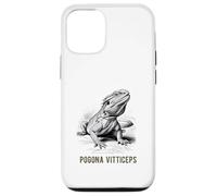 Pogona Vitticeps Dragón Barbudo Ilustración Científica Carcasa para iPhone 12/12 Pro