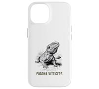 Pogona Vitticeps Dragón Barbudo Ilustración Científica Carcasa para iPhone 14