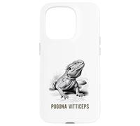 Pogona Vitticeps Dragón Barbudo Ilustración Científica Carcasa para iPhone 15 Pro