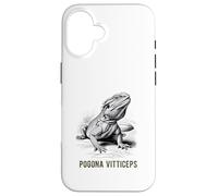 Pogona Vitticeps Dragón Barbudo Ilustración Científica Carcasa para iPhone 16