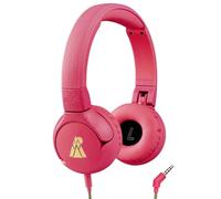 POGS Auriculares con cable para niños, The Elephant 2, ajustables, duraderos para niños de 3 años en adelante, limitados a 85 dB, micrófono, supraaurales, función de intercambio de música, cable de