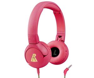 POGS Auriculares con cable para niños, The Elephant 2, ajustables, duraderos para niños de 3 años en adelante, limitados a 85 dB, micrófono, supraaurales, función de intercambio de música, cable de