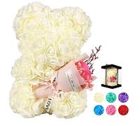Pohomegk regalo de San Valentín para ella, un oso rosa artificial que simboliza el amor eterno, perfecto como regalo de San Valentín para novias, parejas o madres.