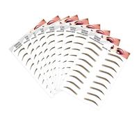 POHOVE 9 Hojas 3D Cejas Tatuaje Natural Tatuaje Ceja Pegatinas Larga Duración Ceja Transfers Hair-Like Ecológico Resistente Al Agua Cejas Maquillaje para Chicas Mujeres Maquillaje - Marron, Free Size