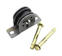 POHOVE Polea giratoria de elevación individual para montaje en pared/techo, carga de 300 kg, polea de cable, rodamiento mudo fijo, polea de elevación, rueda colgante, rueda de fitness