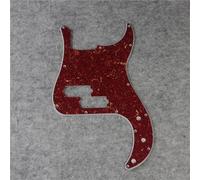 POHTYIT Golpeador de bajo con 13 Orificios Placa Protectora y Tornillos para Piezas de bajo de 4 Cuerdas 15 Colores Disponibles 1 Pieza Placa Rascar para Guitarra(Red Tortoise 4 Layers)