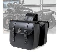 POIBNZ 1Par Bolsa de Moto de Cuero para Triumph Thunderbird Storm 2011-2019, Impermeable Lateral y Trasera Bolsa de Sillín de Almacenamiento, Caja de Herramientas Tipo Maleta,A
