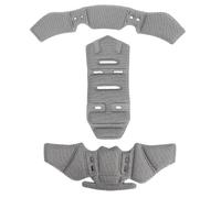 POIBNZ Forro Interior Casco Moto para Schuberth M1 Pro, Almohadilla de Repuesto Suave Transpirable y Lavable, Cuscino di Rivestimento Absorción de Impactos y Comodidad,B Grey