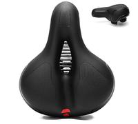 POIBNZ Sillín de Bicicleta para Trek 820 WSD, Amortiguación Cómodo Transpirable y Impermeable Asiento de Bicicleta, Cojín Grueso para Asiento de Bicicleta,A Red