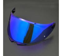 POIBNZ Visera de Casco para MT Thunder 4 SV, Lentes de Parabrisas para Casco Protector Facial para Casco, Parabrisas de Lente de Casco Piezas de Repuesto,B Blue-Plated