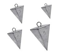 Poids Pyramide Pour La Pêche | Lote de 4 poids Plomb Triangle Pêche en Mer | Surtido D'Hameçons Pour Pêcche en Rivière Fond Marítimo Bars EAU Douce Et Salée | Poiids Pyramidal Robusta Petit Asso