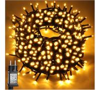 POIFL Luces Navidad, Luces Arbol Navidad, 30 Metros, 300 LED, Con Función De Memoria, 8 Modos De Iluminación, Resistente Al Agua, Adecuado Para Decoración Navideña Interior y Exterior (Blanco Cálido)