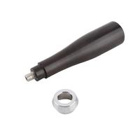 Poignée de porte-filtre pour café en bois de palissandre noir, poignée de filtre à café en bois avec prise confortable, filetage M10 sans bavures de rechange pour machine à