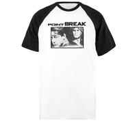Point Break He Is Not Coming Back Camiseta De Béisbol Unisex Blanca De Manga Corta Negra