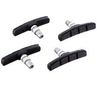 Point Freno V-Break, V-Brake-Bremsschuhe-2 Paar-Aluminium-70 mm, Schwarz, 29218201, Negro
