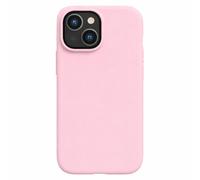 POINT&GO Funda antishock iPhone 15 Rosa, Silicona Líquida Premium Soft Touch, Antihuellas y Antideslizante, con Bordes Reforzados para Protección 360°, Ultrafina y Elegante
