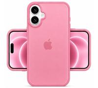 POINT&GO Funda Compatible con iPhone 17, Carcasa Translúcida Rosa Premium, Antiamarilleo, Protección Antigolpes y Antiarañazos, TPU Flexible, Ultrafina y Elegante