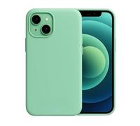 POINT&GO Funda iPhone 14 Verde Menta - Silicona Suave Premium Soft Touch, Antihuellas y Antideslizante, Ultrafina, Compatible con Carga Inalámbrica y Protección 360° - Diseño Elegante y Minimalista