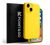 POINT&GO Funda iPhone 16 Pro MAX Amarillo, Silicona Líquida Premium Soft Touch, Antihuellas y Antideslizante, con Bordes Reforzados para Protección 360°, Ultrafina y Elegante